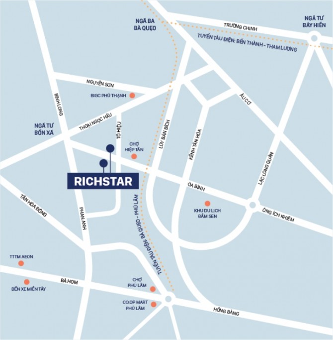 Tại sao Novaland phát triển dự án Richstar tại quận Tân Phú?