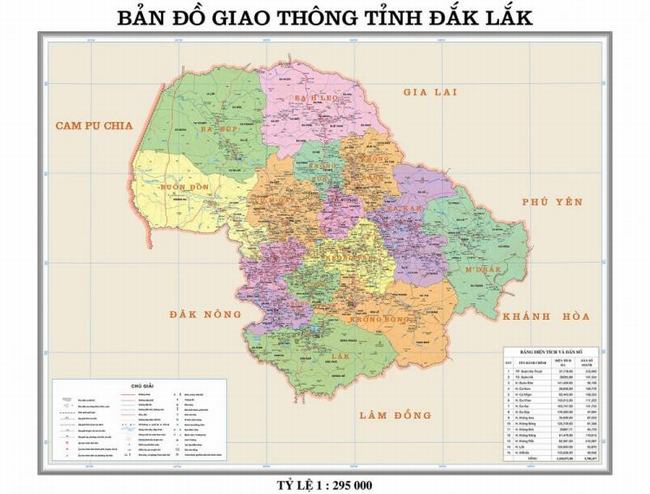 Bản đồ Đắk Lắk