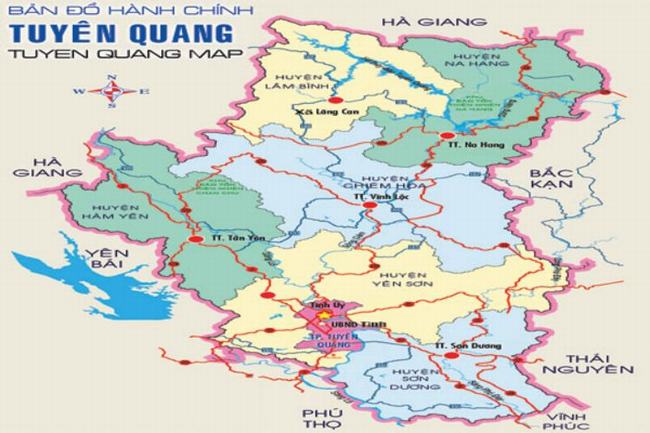Bản đồ Tuyên Quang
