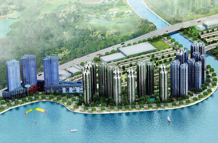 Tổng thể dự án khu đô thị Palm City 30ha thuộc khu đô thị Nam Rạch Chiếc, quận 2, TP. Hồ Chí Minh