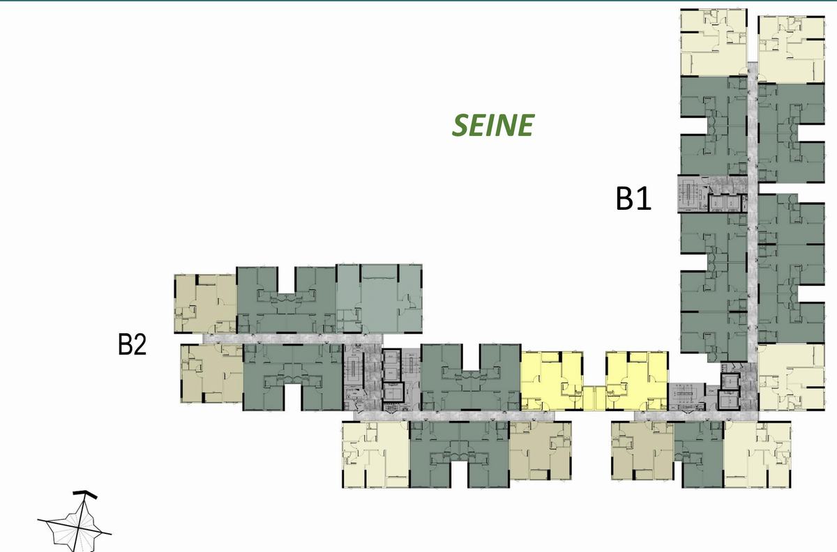 Mặt bằng tầng 17/18/19 Block B SEINE dự án West Gate Bình Chánh