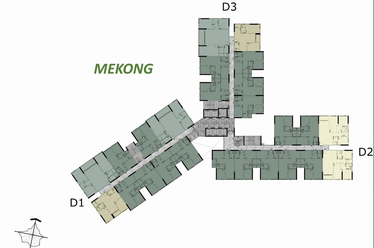 Mặt bằng tháp D - MEKONG dự án West Gate Bình Chánh