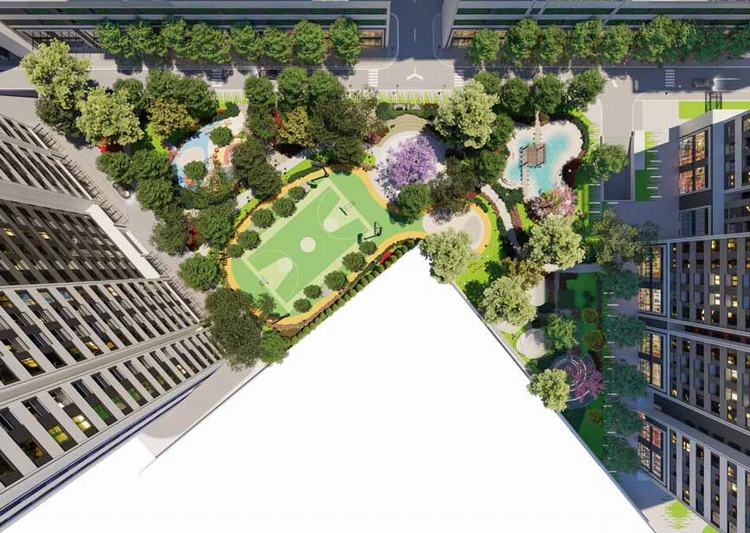 Công viên cây xanh dự án AIO City Bình Tân