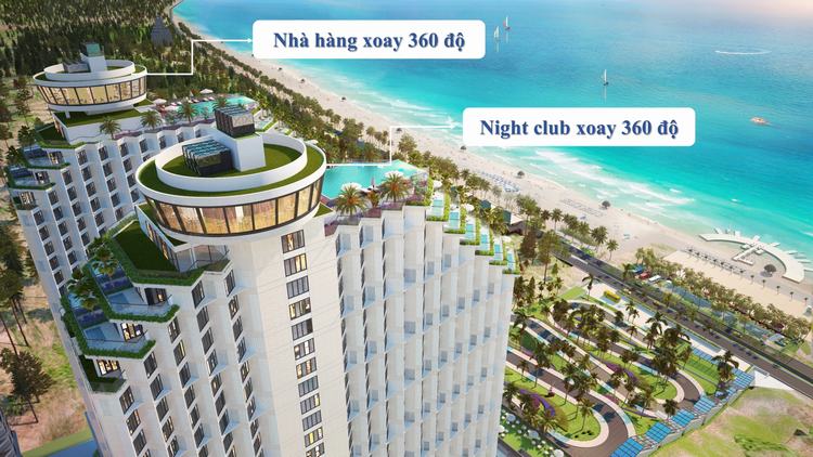 Nhà hàng và night club xoay 360 độ ôm trọn view biển