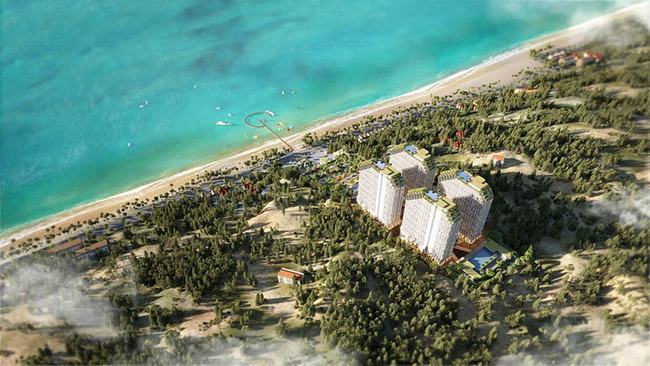 Apec Mandala Wyndham Mũi Né dự kiến hoàn thành năm 2021, được kỳ vọng trở thành khách sạn 5 sao lớn nhất Việt Nam và lọt top thế giới.