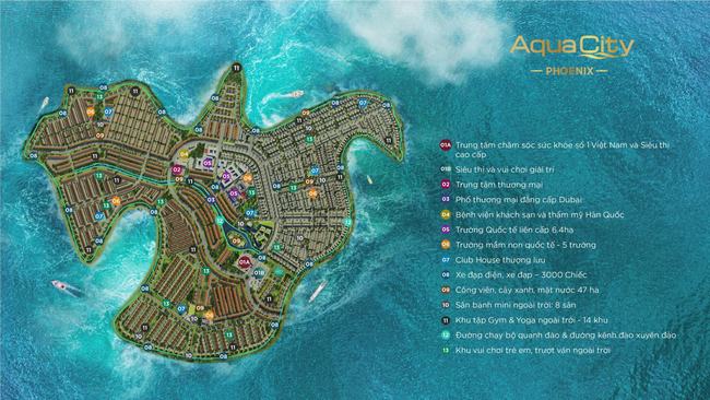 Tiện ích Phoenix Island (Đảo Phượng Hoàng) - Aqua City