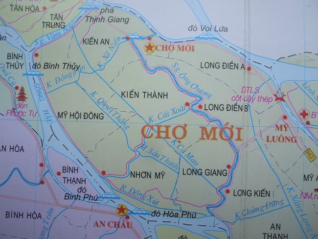 Bản đồ huyện chợ mới - An Giang