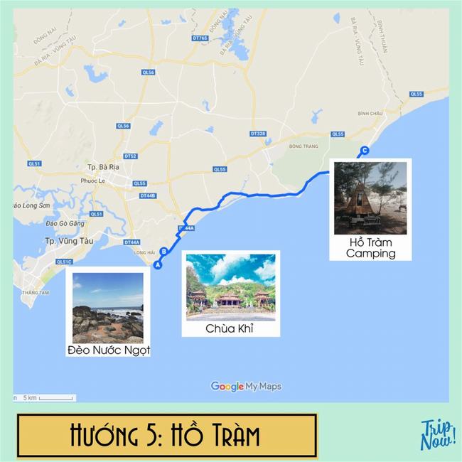 Bản đồ Du lịch Vũng Tàu: Hồ Tràm