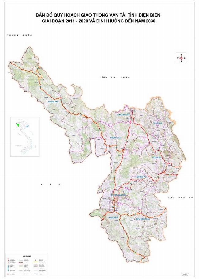 Bản đồ sử dụng đất tại Điện Biên