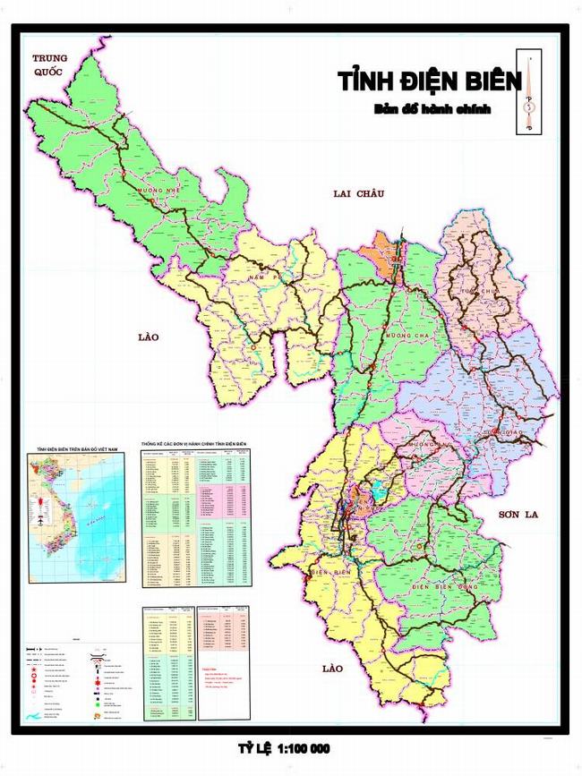 Bản đồ du lịch Điện Biên