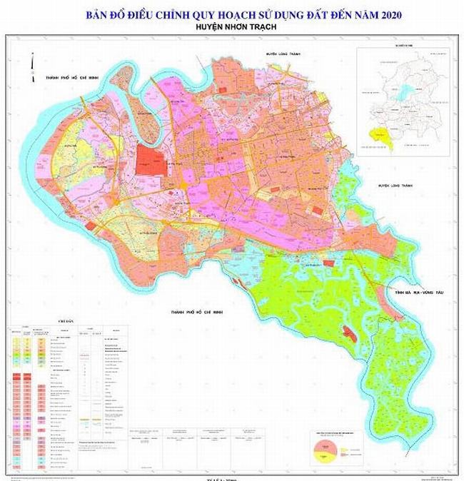 bản đồ huyện Nhơn Trạch