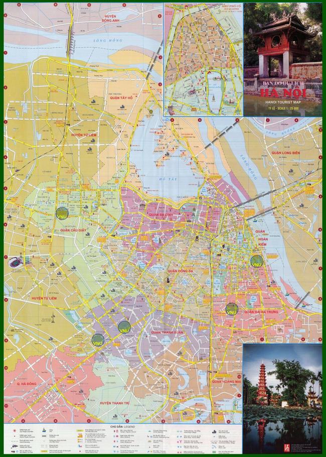 Bản đồ du lịch tại Hà Nội