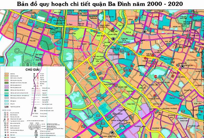 Bản đồ Thành phố Ba Đình giai đoạn 2000-2020