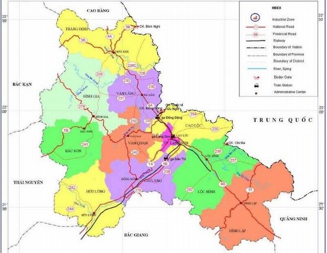 Bản đồ giao thông Lạng Sơn