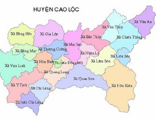 Bản đồ Lạng Sơn