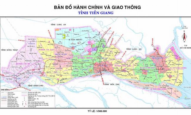 Bản đồ du lịch Tiền Giang