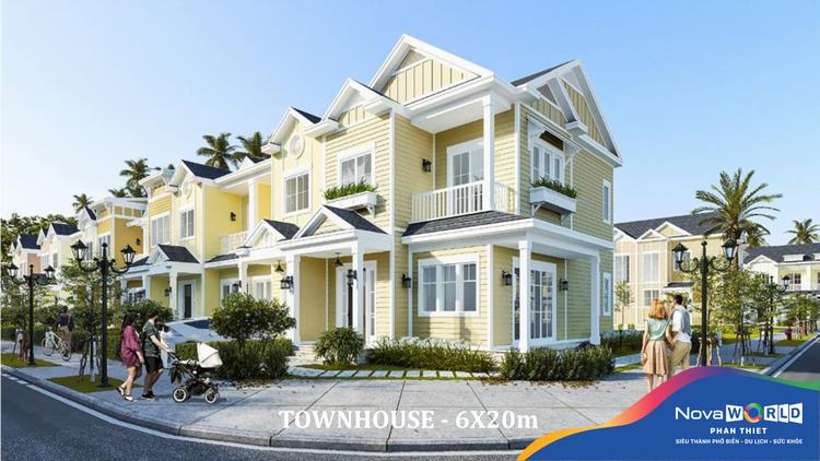 Mẫu thiết kế nhà phố (Town House) 6mx20m phân khu Festival Town - NovaWorld Phan Thiết