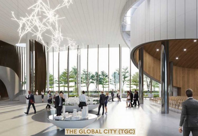 Phối cảnh sảnh nhà điều hành dự án The Global City