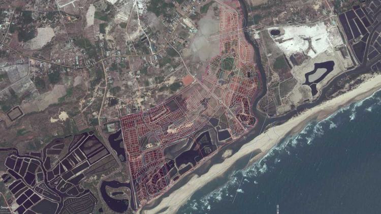 Vị trí dự án Venezia Beach Bình Thuận (Vệ Tin)