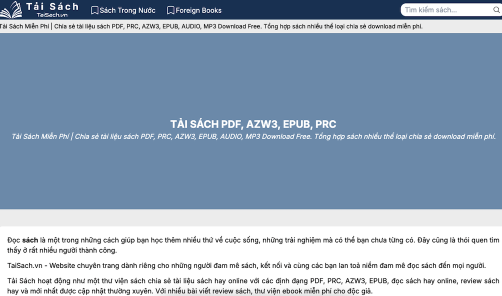 Tải Sách PDF Online Miễn Phí Ngay Hôm Nay